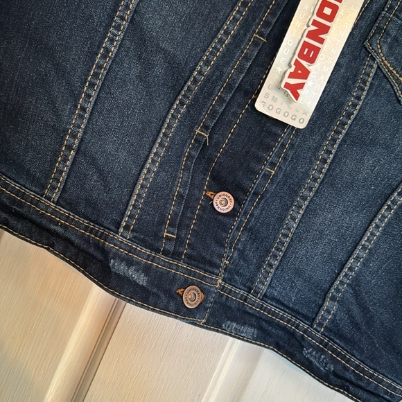 Unionbay cropped denim Jean Jacket NWT L - Picture 4 of 12